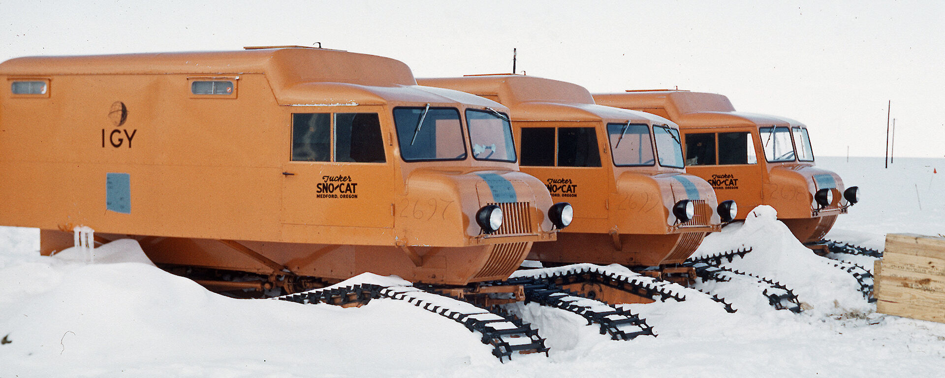 Snow cats used by Australia during the International Geophysical Year