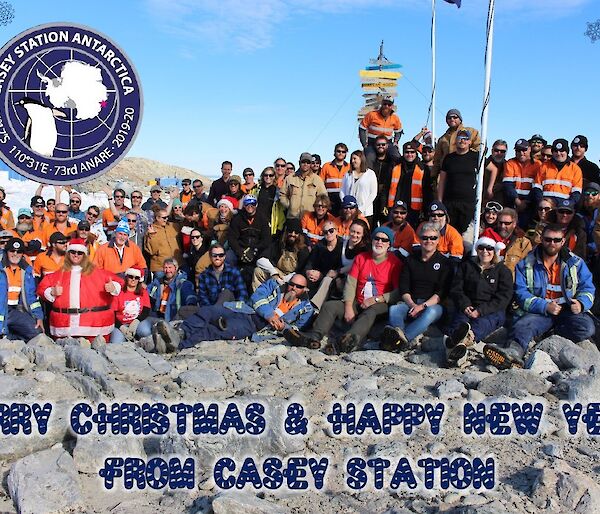The official Casey Christmas Card for 2019