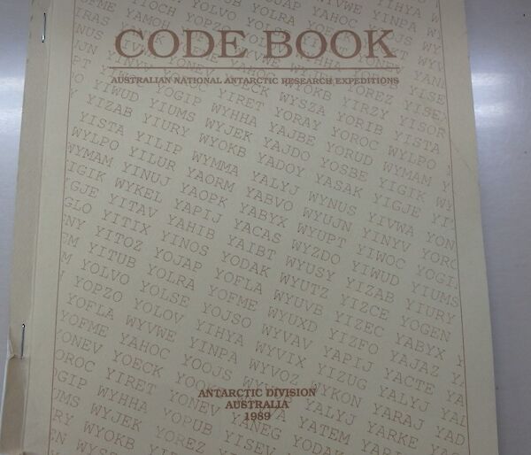 The original ANARE Code Book