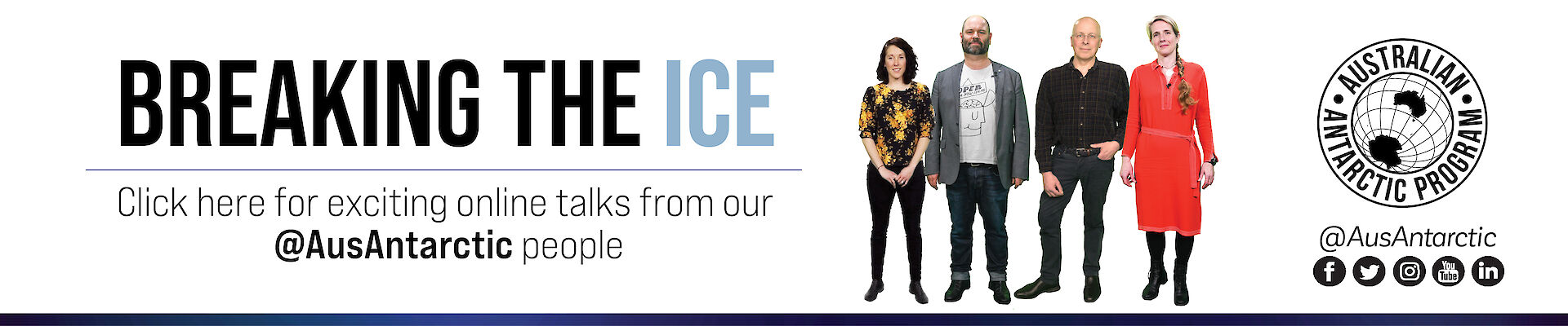 Breaking the Ice — join us during National Science Week for online presentations from our leading scientists