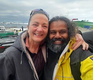 Station Leader Justine Thompson and Deputy Station Leader Suarabh