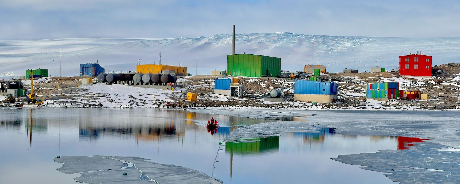 A panoramic view of Mawson station