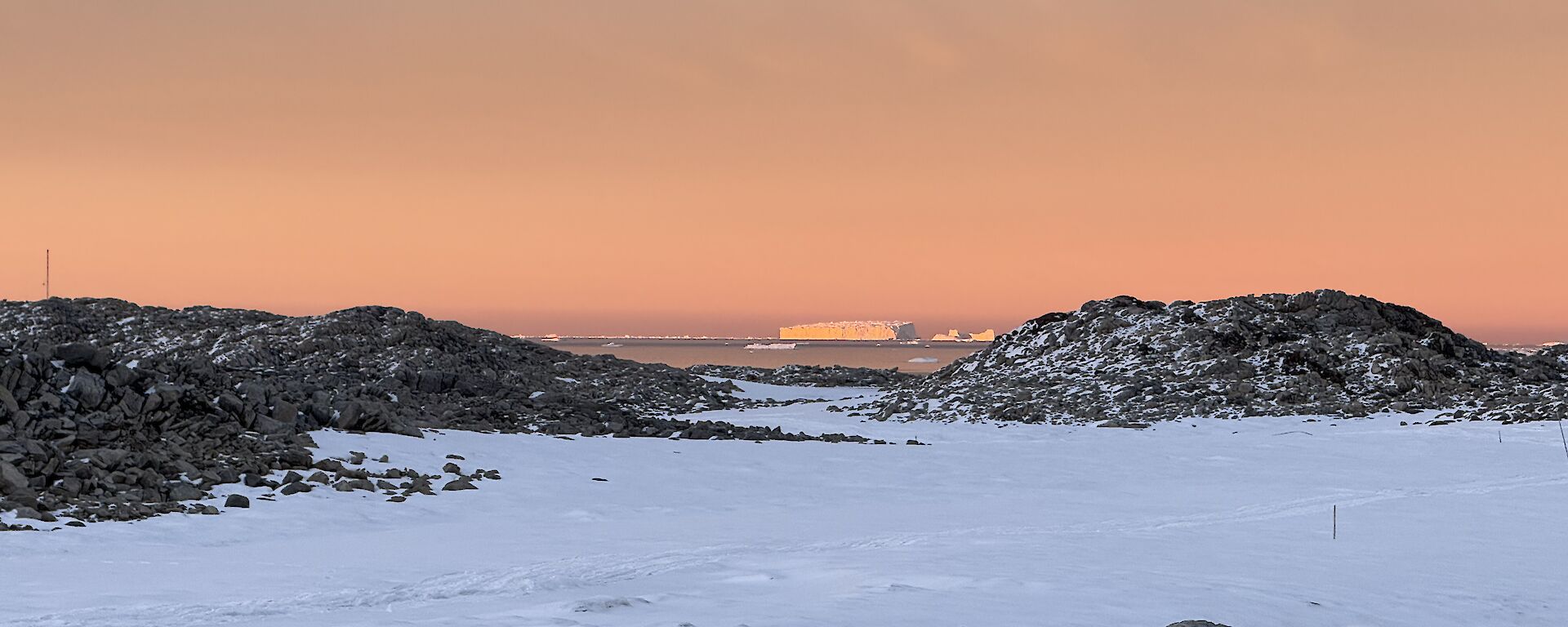 Sunrise over Antarctica