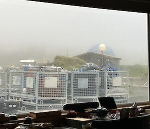 The same image as Image 1 with a closer view of the cage pallets.