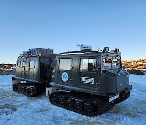 A black ice tractor