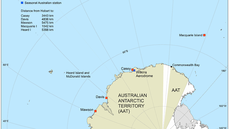 A map of the Australian Antarctic Territory (AAT)