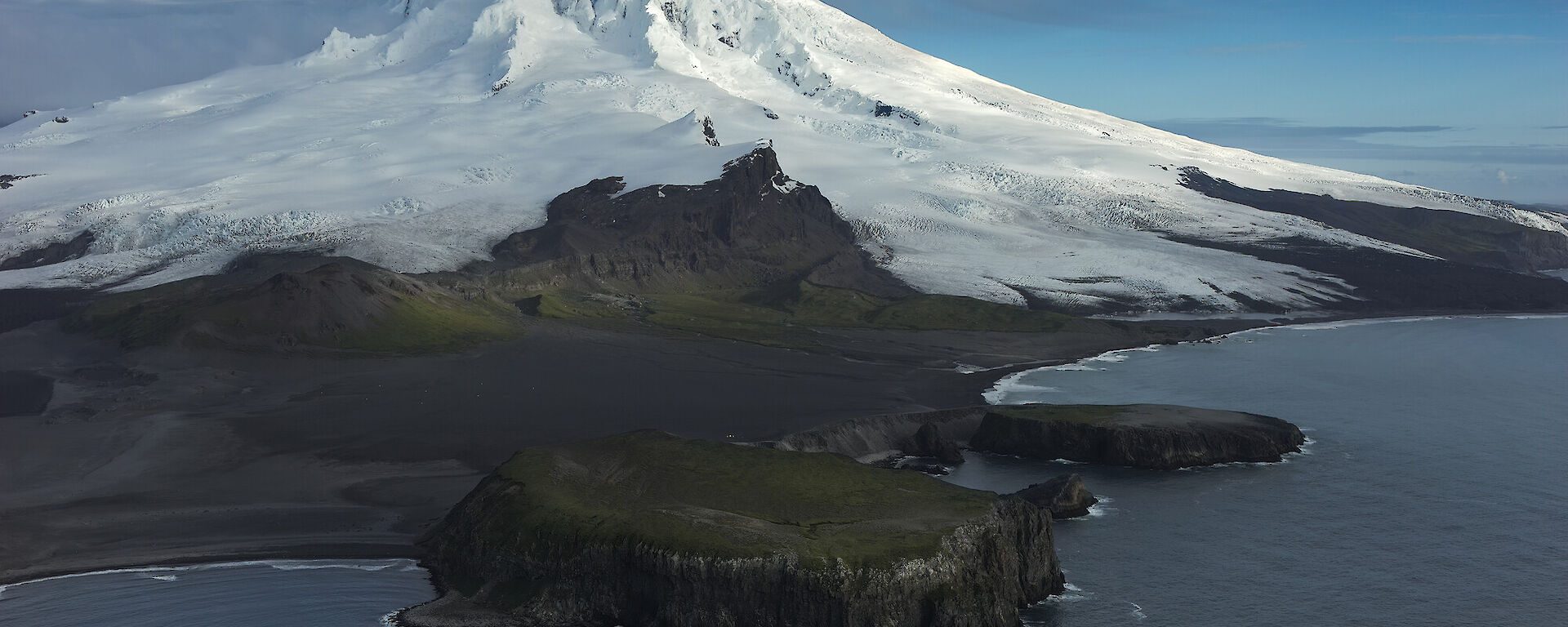 Aerial view of Big Ben and Mawson Peak, Heard Island