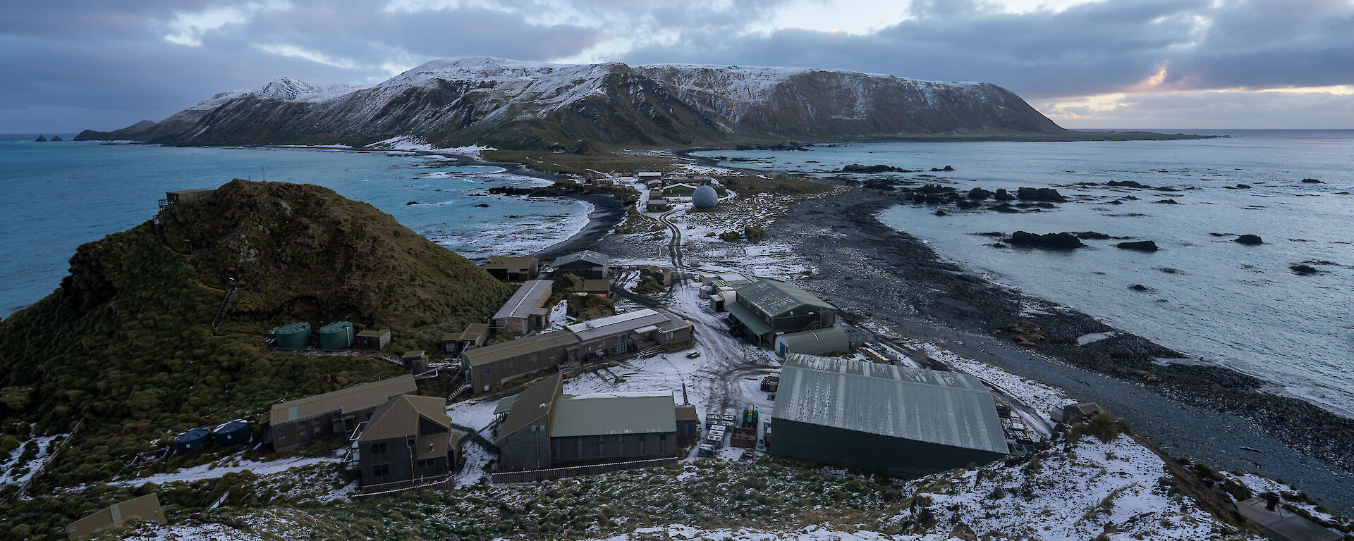 an aerial view