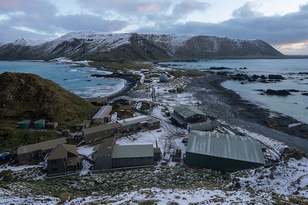 an aerial view