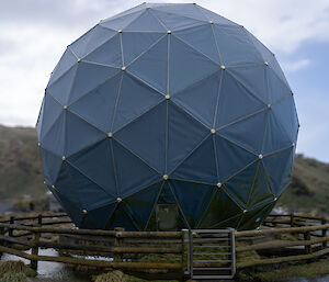 exterior of a spherical building