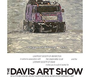 A poster advertising the Davis Art Show