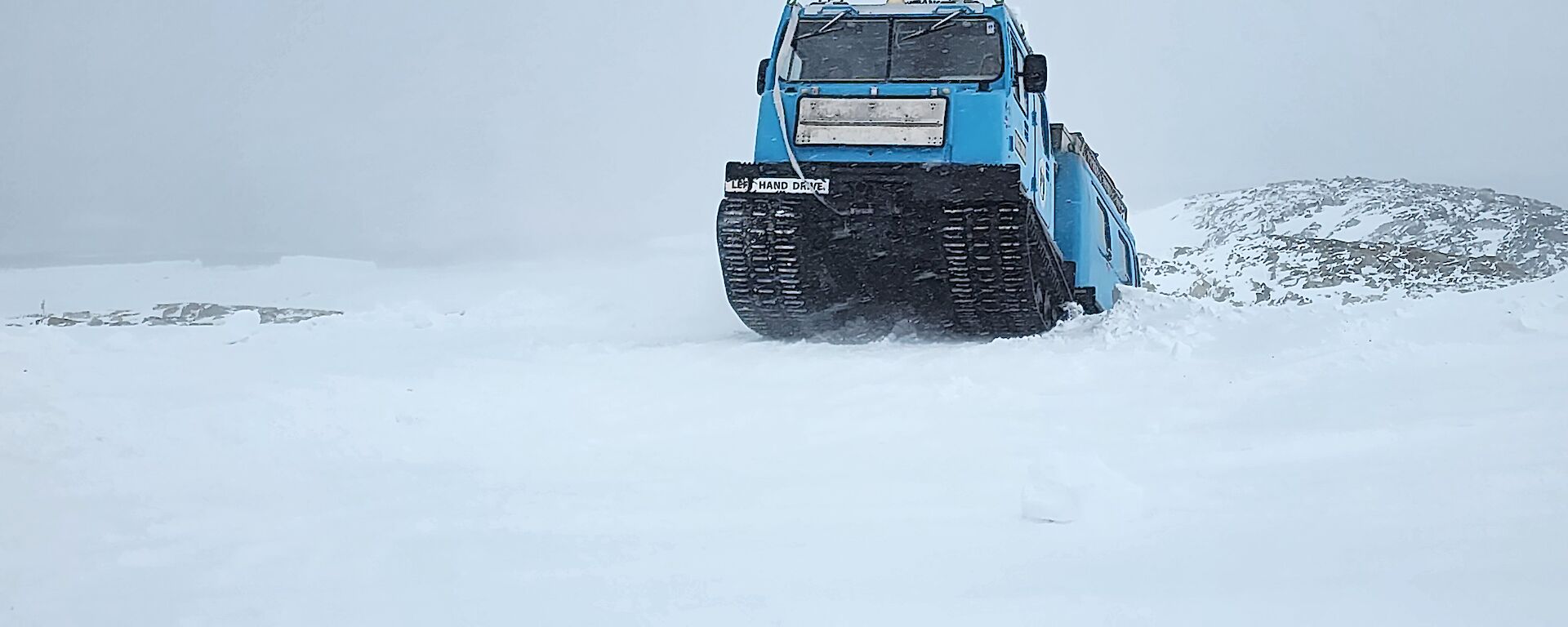Hagglund traversing snow
