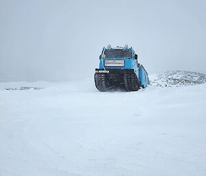 Hagglund traversing snow