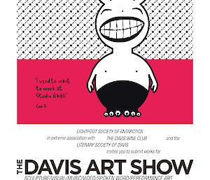 One of the four posters for the Davis art show