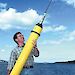 Scientist holding an Argo buoy