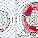 Satellite images showing sea ice concentrations around Antarctica