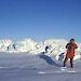 Expeditioner on sea ice