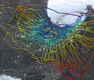 GPS transects used to create a Digital Elevation Model.