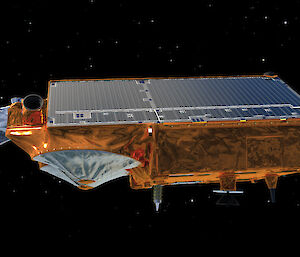 The CryoSat-2 satellite.