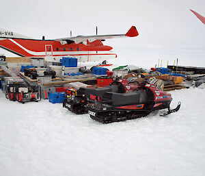 Drill and camp equipment on the Amery Ice Shelf