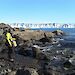 Philip takes sound recordings on the ocean shore at Davis.