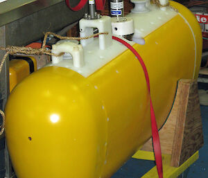 The McLane Moored Profiler measures current velocity, conductivity and temperature at programmed depths.