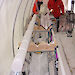 Scientist with an ice core inside the drill tent at Law Dome