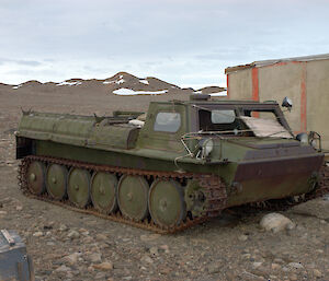 Tracked troop carrier