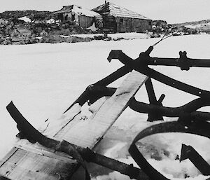The last photo of air tractor frame taken in 1976 and almost completely covered in snow.