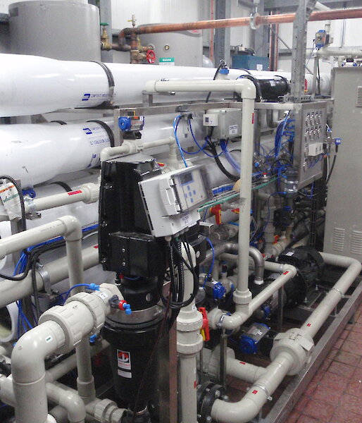 The new reverse osmosis unit installed at Davis