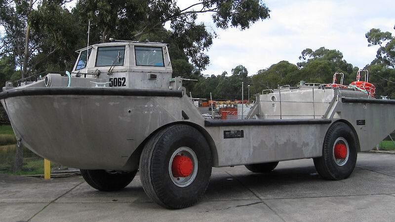 Side view of Lighter Amphibious Resupply Cargo vehicle