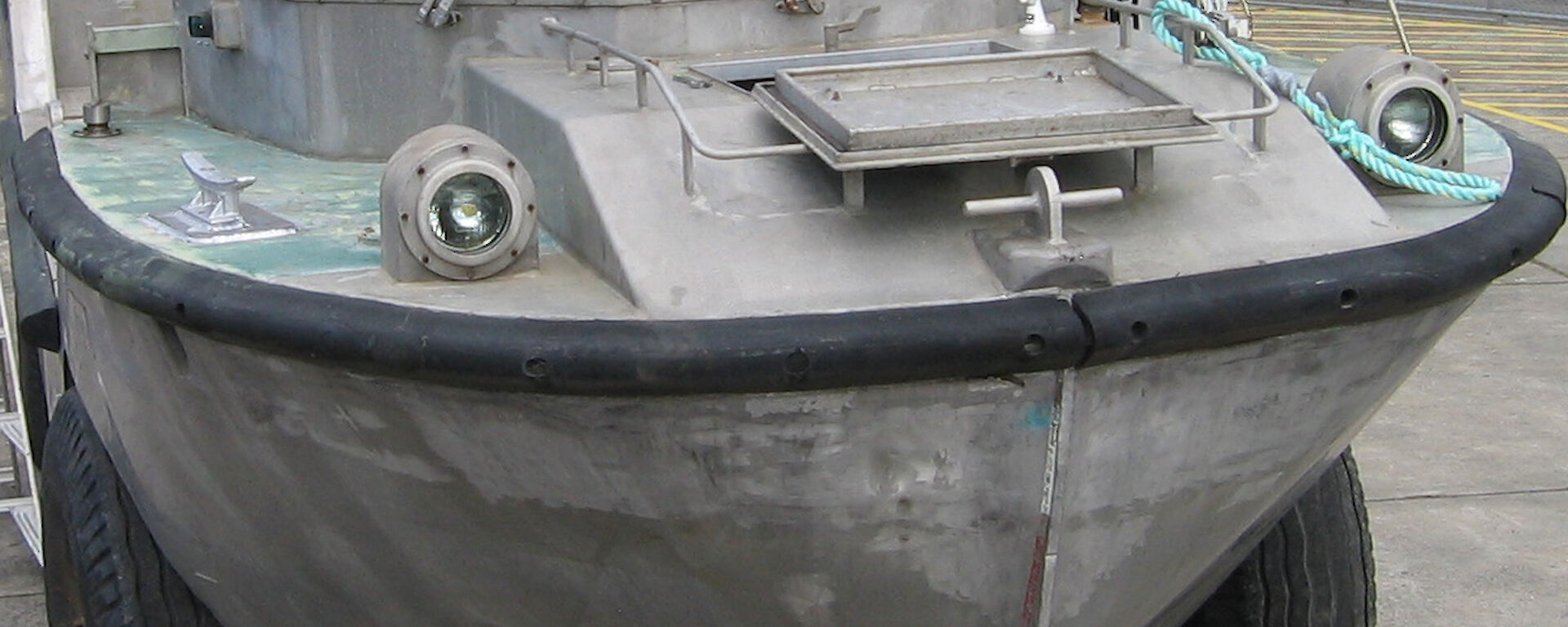 Front view of Lighter Amphibious Resupply Cargo vehicle