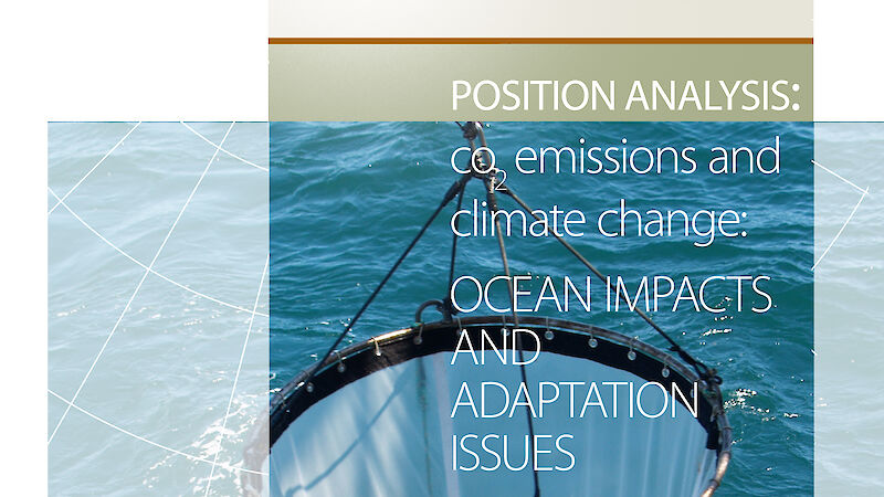 Cover page of the ocean acidification position analysis released by the ACE CRC.
