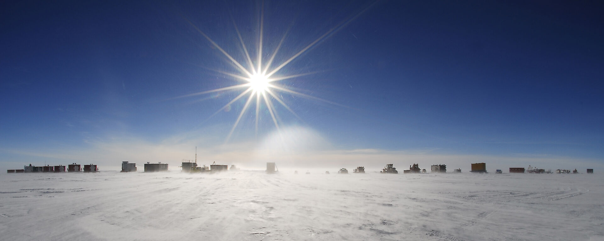 The remote Wilkins Runway camp.