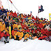 SIPEX expeditioners pose for a photo on the sea ice