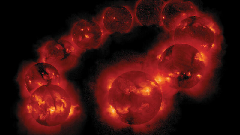 X-ray telescopic image of solar magnetic activity