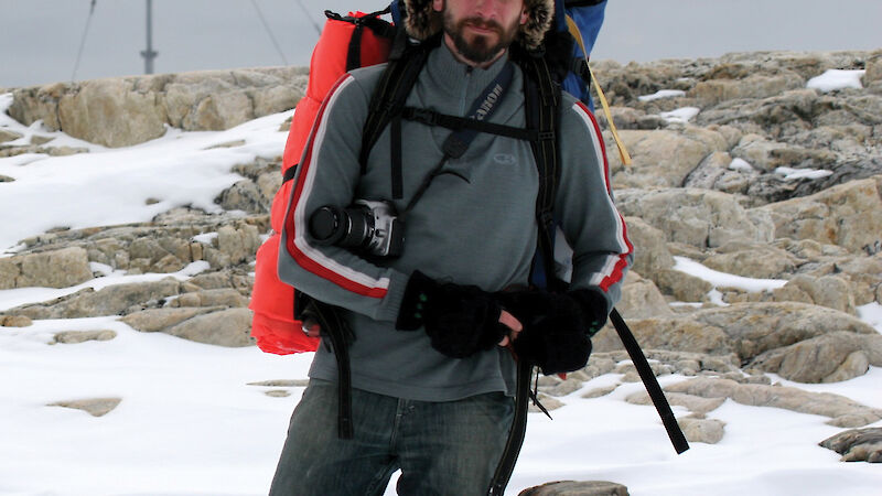 Nick journeys into the landscape at Wilkes