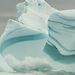 Iceberg with layers of green ice