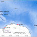 A map showing the location of the Kerguelen Plateau and East Antarctica.