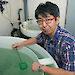 Dr So Kawaguchi in the krill aquarium at the Australian Antarctic Division. The facility is the only one of its kind in the world.