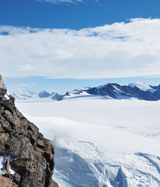 Bedrock on the Antarctic Peninsula.