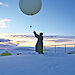 Alex launches a weather balloon at least once a day.