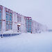 The Red Shed at Casey, covered in snow after a blizzard.