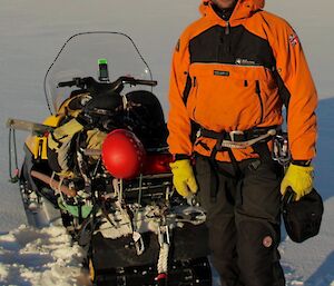 Marty Benavente in Antarctica