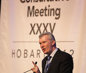 Federal Environment Minister, the Hon Tony Burke, opens the 35th ATCM