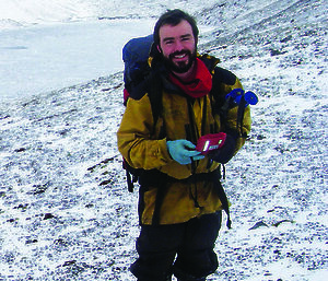 Dr James Doube in Antarctica