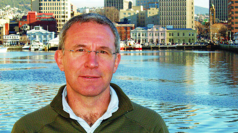 Picture of Dr Steve Rintoul at the Hobart waterfront.