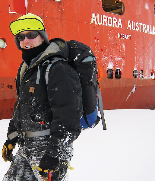 Aaron Spurr in Antarctica