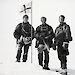On 16 January 1909 (L-R) Alistair Forbes Mackay, T W Edgeworth David and Douglas Mawson arrived at the South Magnetic Pole after a three-month journey.