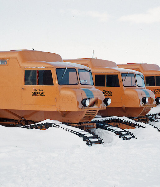 Snow cats used by Australia during the International Geophysical Year